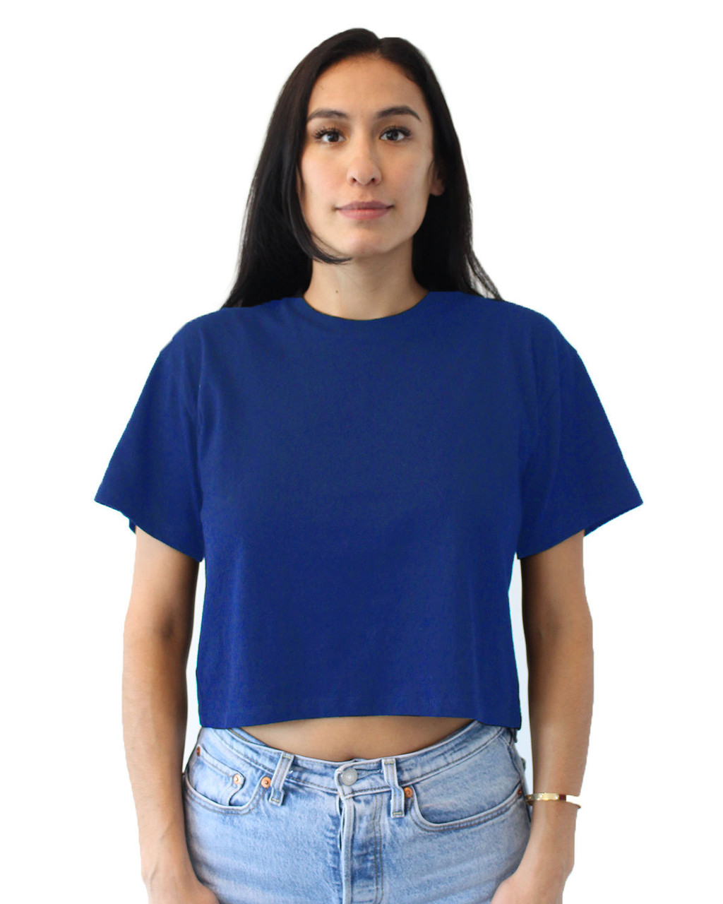 ★andar★ Competence Crop Tee Comfytension Semi Cropped T-Shirt – andar Singapore