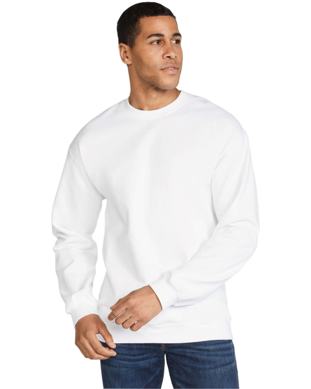 Gildan SF000 Adult Softstyle Fleece Crew Sweatshirt Total Apparel