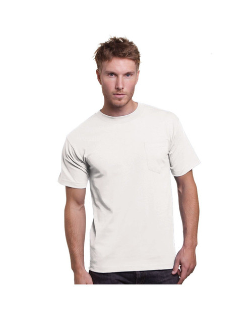 Bayside BA3015 - Adult 6.1 oz., Cotton Pocket T-Shirt