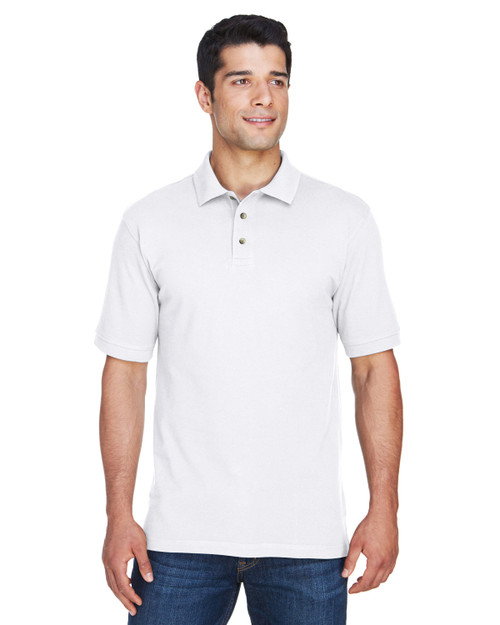 Harriton M200 - Men's 6 oz. Ringspun Cotton Piqué Short-Sleeve Polo