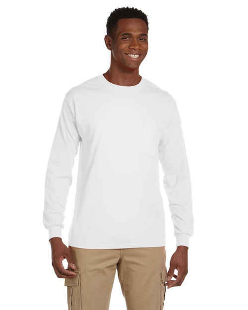 Gildan G241 - Adult Ultra Cotton® Long-Sleeve Pocket T-Shirt