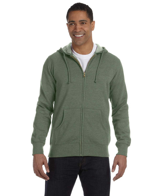 econscious EC5680 - Men's Organic/Recycled Heathered Full-Zip Hooded Sweatshirt