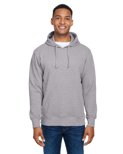 J America JA8706 - Ripple Fleece Pulllover Hooded Sweatshirt
