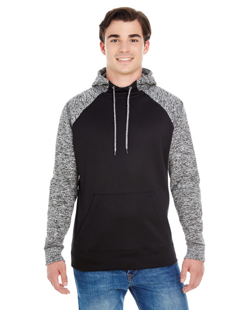 J America JA8612 - Adult Colorblock Cosmic Pullover Hooded Sweatshirt