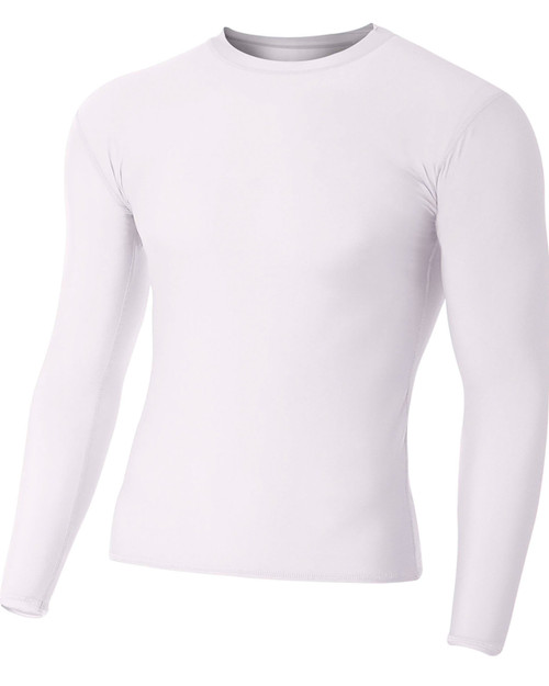 A4 N3133 - Adult Polyester Spandex Long Sleeve Compression T-Shirt