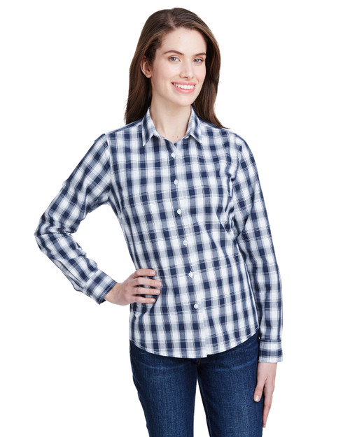 Artisan Collection by Reprime RP350 - Ladies' Mulligan Check Long-Sleeve Cotton Shirt