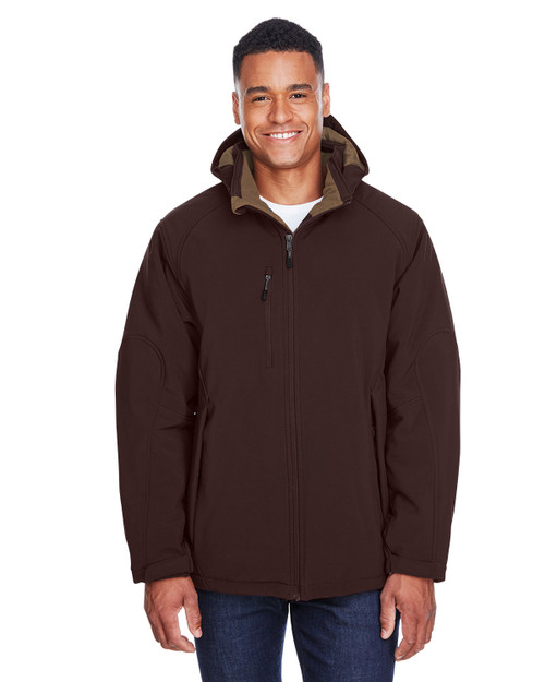 North End 88159 - Men's Glacier Insulated Three-Layer Fleece Bonded Soft Shell Jacket with Detachable Hood
