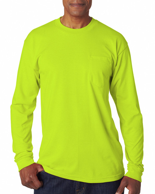 Bayside BA1730 - Adult Long-Sleeve T-Shirt with Pocket