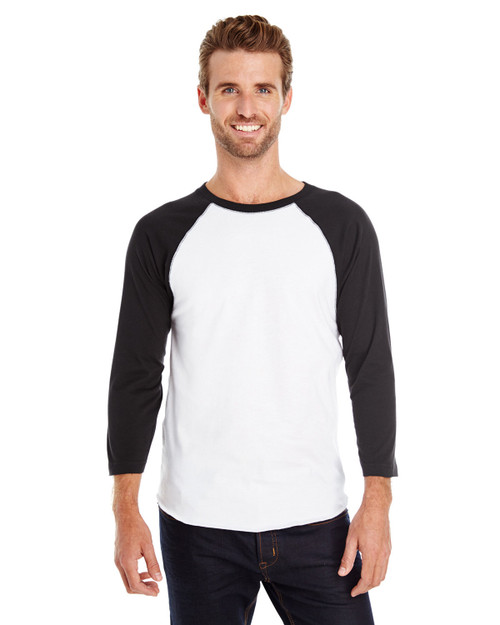 American Apparel Unisex Contrast 3/4 Length Sleeve T-Shirt American Apparel Unisex Contrast 3/4 Length Sleeve T-Shirt