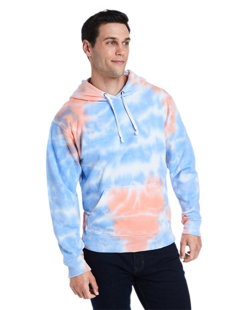J America 8861JA - Adult Tie-Dye Pullover Hooded Sweatshirt