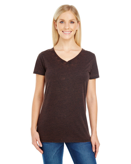 Threadfast Apparel 215B - Ladies' Cross Dye Short-Sleeve V-Neck T-Shirt
