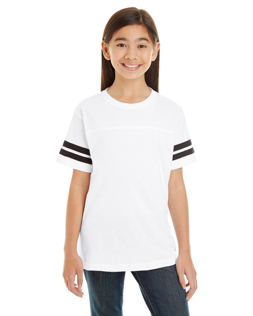 LAT 6137 - Youth Football Fine Jersey T-Shirt