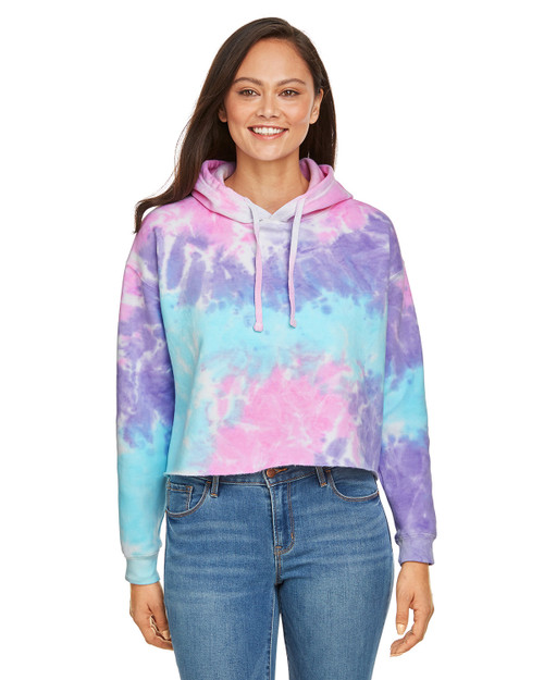 Tie-Dye Cd8600 - Unisex Cloud Hooded Sweatshirt Unicorn - S