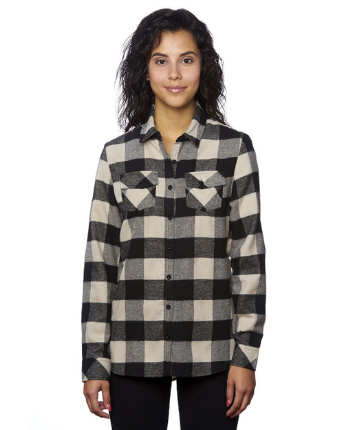 Burnside B5210 - Ladies' Plaid Boyfriend Flannel Shirt