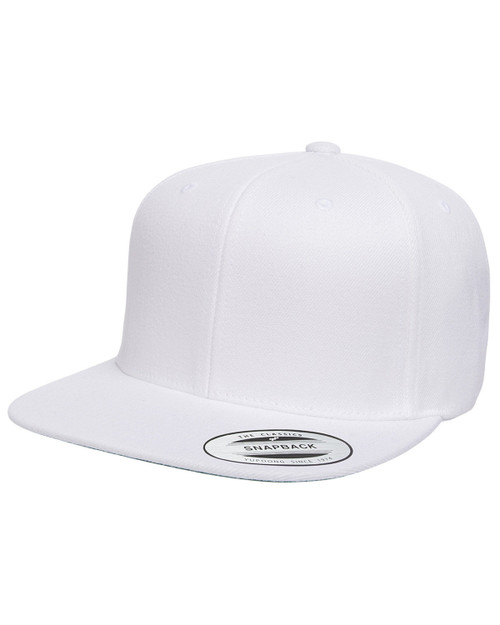 Yupoong 6089 - Adult 6-Panel Structured Flat Visor ClassicSnapback