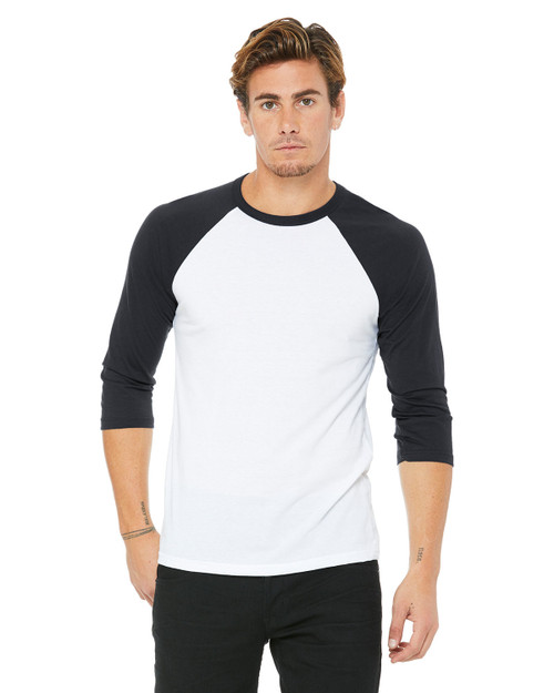 Bella + Canvas 3200 - Unisex 3/4-Sleeve Baseball T-Shirt