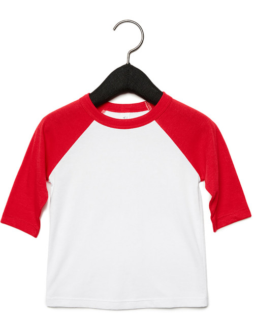 Bella + Canvas 3200T - Toddler 3/4-Sleeve Baseball T-Shirt