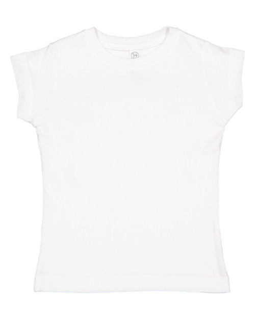 Rabbit Skins 3316 - Toddler Girls' Fine Jersey T-Shirt