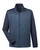 Devon & Jones DG796 - Men's Newbury Colorblock Mélange Fleece Full-Zip