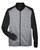Devon & Jones DG796 - Men's Newbury Colorblock Mélange Fleece Full-Zip