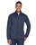 Devon & Jones DG796 - Men's Newbury Colorblock Mélange Fleece Full-Zip
