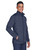 Devon & Jones DG796 - Men's Newbury Colorblock Mélange Fleece Full-Zip