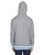 J America JA8701 - Adult Peppered Fleece Lapover Hooded Sweatshirt