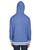 J America JA8701 - Adult Peppered Fleece Lapover Hooded Sweatshirt