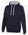 Just Hoods By AWDis JHA003 - Adult 80/20 Midweight Varsity Contrast Hooded Sweatshirt
