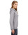J America JA8836 - Ladies' Sydney Brushed V-Neck Hooded Sweatshirt
