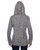 J America JA8616 - Ladies' Cosmic Contrast Fleece Hooded Sweatshirt