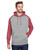 J America JA8885 - Adult Vintage Heather Pullover Hooded Sweatshirt