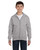 Hanes P480 - Youth EcoSmart® 50/50 Full-Zip Hooded Sweatshirt