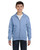 Hanes P480 - Youth EcoSmart® 50/50 Full-Zip Hooded Sweatshirt