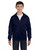 Hanes P480 - Youth EcoSmart® 50/50 Full-Zip Hooded Sweatshirt