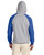 Jerzees 96CR - Adult NuBlend® Colorblock Raglan Pullover Hooded Sweatshirt