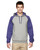 Jerzees 96CR - Adult NuBlend® Colorblock Raglan Pullover Hooded Sweatshirt