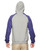 Jerzees 96CR - Adult NuBlend® Colorblock Raglan Pullover Hooded Sweatshirt