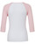 Bella + Canvas B2000 - Ladies' Baby Rib 3/4-Sleeve Contrast Raglan T-Shirt