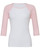 Bella + Canvas B2000 - Ladies' Baby Rib 3/4-Sleeve Contrast Raglan T-Shirt