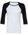 Bella + Canvas B2000 - Ladies' Baby Rib 3/4-Sleeve Contrast Raglan T-Shirt