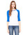 Bella + Canvas B2000 - Ladies' Baby Rib 3/4-Sleeve Contrast Raglan T-Shirt