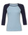 Bella + Canvas B2000 - Ladies' Baby Rib 3/4-Sleeve Contrast Raglan T-Shirt