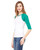 Bella + Canvas B2000 - Ladies' Baby Rib 3/4-Sleeve Contrast Raglan T-Shirt