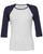 Bella + Canvas B2000 - Ladies' Baby Rib 3/4-Sleeve Contrast Raglan T-Shirt