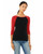 Bella + Canvas B2000 - Ladies' Baby Rib 3/4-Sleeve Contrast Raglan T-Shirt