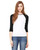 Bella + Canvas B2000 - Ladies' Baby Rib 3/4-Sleeve Contrast Raglan T-Shirt