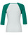 Bella + Canvas B2000 - Ladies' Baby Rib 3/4-Sleeve Contrast Raglan T-Shirt