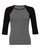 Bella + Canvas B2000 - Ladies' Baby Rib 3/4-Sleeve Contrast Raglan T-Shirt