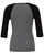 Bella + Canvas B2000 - Ladies' Baby Rib 3/4-Sleeve Contrast Raglan T-Shirt